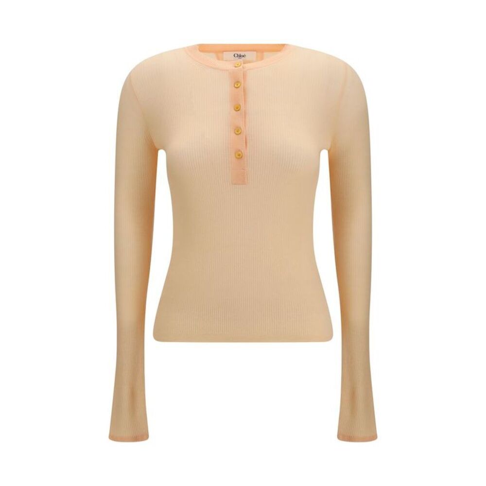 Chloé Orange Wool Oves Aries Women's Sweatshirt